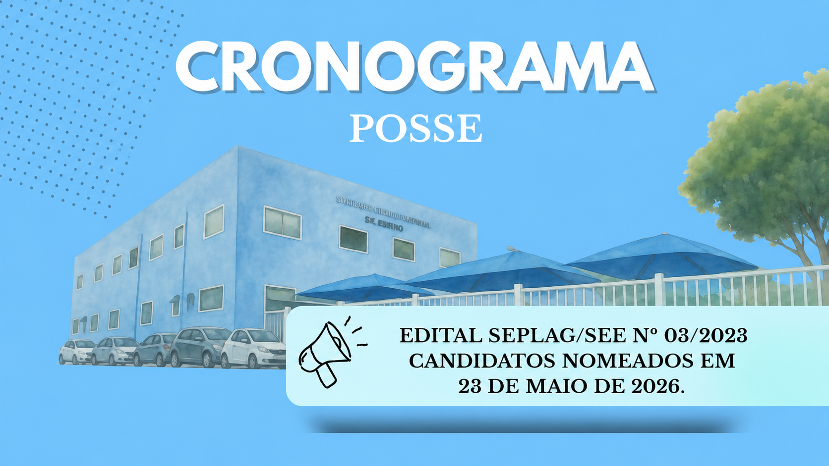SRE Diamantina divulga Cronograma de Posse – Edital 03/2023
